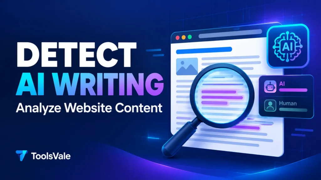 how to detect AI writing in a website